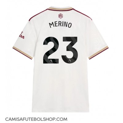 Camisa de time de futebol Arsenal Mikel Merino #23 Replicas 3º Equipamento 2025-26 Manga Curta Camisa de time de futebol Arsenal Mikel Merino #23 Replicas 3º Equipamento 2025-26 Manga Curta